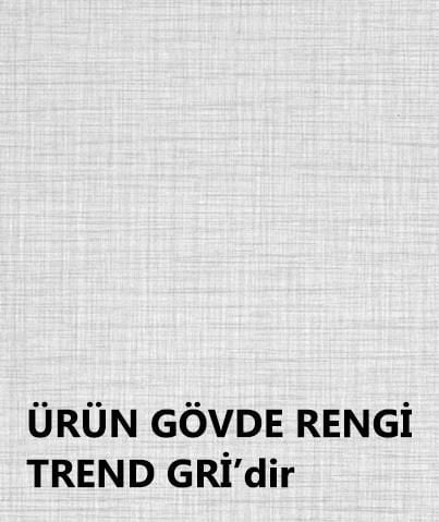 KAREN BANYO ARİN ÇOK AMAÇLI BOY DOLABI TREND GRİ ANTRASİT MDF