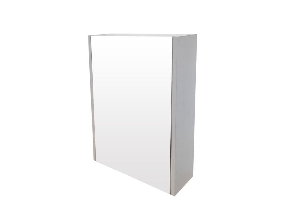 Karen Banyo Venüs 50 Tek Kapaklı Beyaz Lavabo Üstü Aynalı Banyo Dolabı, Çok Amaçlı Dolap, MDF