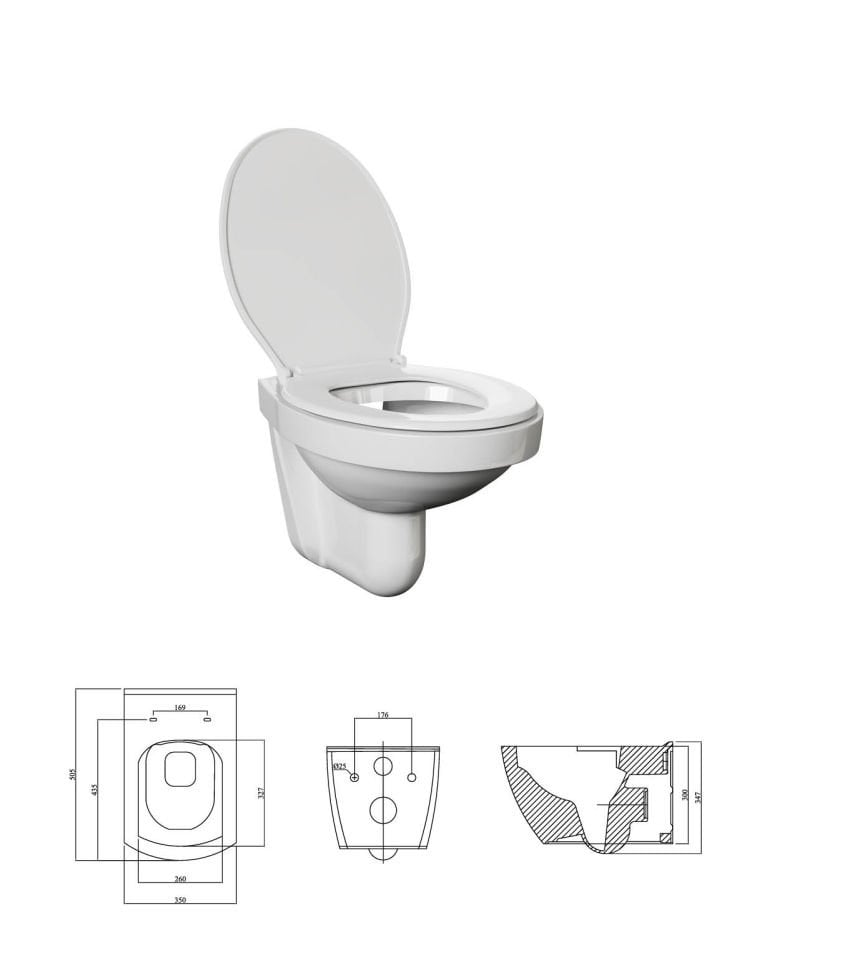 Karen Banyo Ege 80 Cm Lavabolu, Aynalı Banyo Dolabı Seti + Stella Kanallı Klozet Dahil Kampanyalı Set