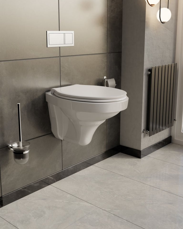 Karen Banyo Ege 80 Cm Lavabolu, Aynalı Banyo Dolabı Seti + Stella Kanallı Klozet Dahil Kampanyalı Set