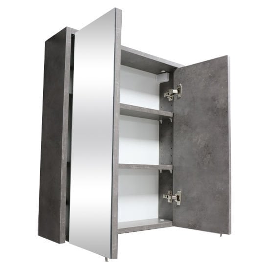 Karen Banyo Beta 60 Cm Üst Modül, Lavabo Üstü Aynalı Banyo Dolabı, Çok Amaçlı Dolap