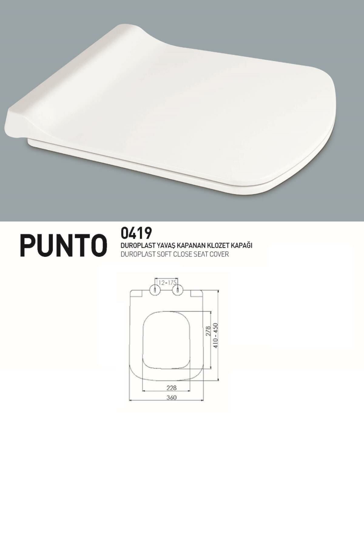 Karen Banyo Duroplast Punto Yavaş Kapanan Klozet Kapağı 0419