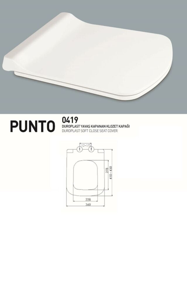 Karen Banyo Duroplast Punto Yavaş Kapanan Klozet Kapağı 0419