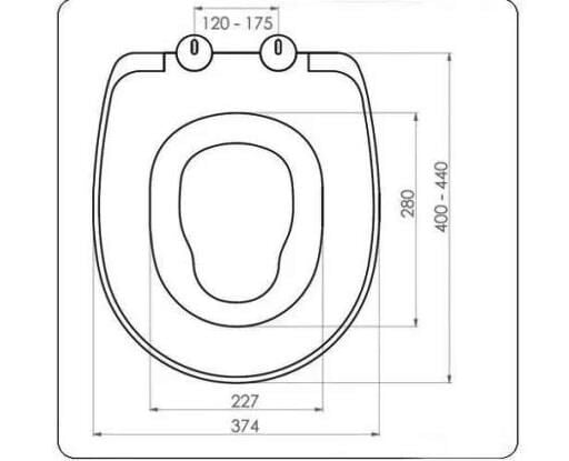 Karen Banyo Thermoplast Üniversal Çocuk Adaptörlü Yavaş Kapanır Klozet Kapağı 0340