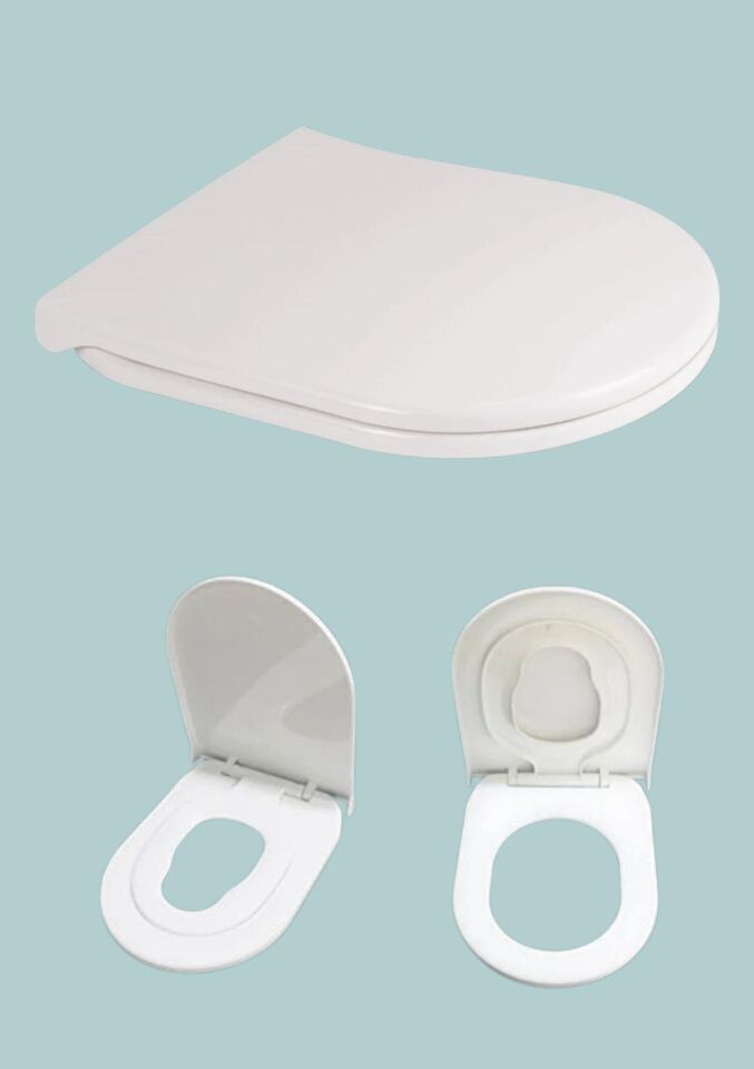 Karen Banyo Thermoplast Twin Çocuk Adaptörlü Yavaş Kapanır Klozet Kapağı 0350