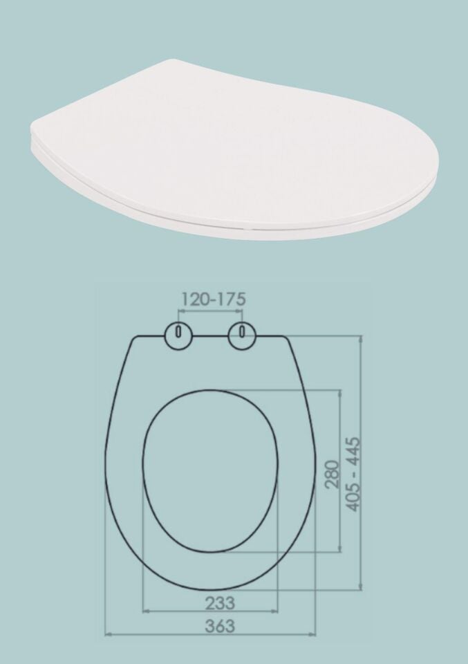 Karen Banyo Slim Smart Thermoplast Yavaş Kapanan Klozet Kapağı 0302