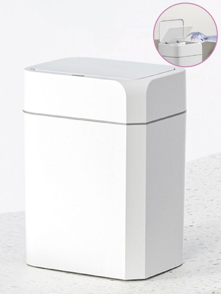 Otomatik Sensörlü Çöp Kovası Beyaz 18 LT 4147-02