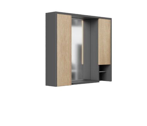 Karen Banyo Marmara 85 Banyo Dolabı Üst Modül, Aynalı Dolap