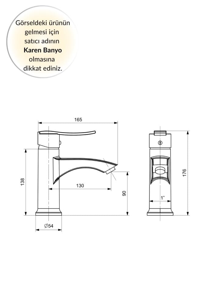 Karen Banyo Nova Lavabo Bataryası, Krom, Cisa 45813