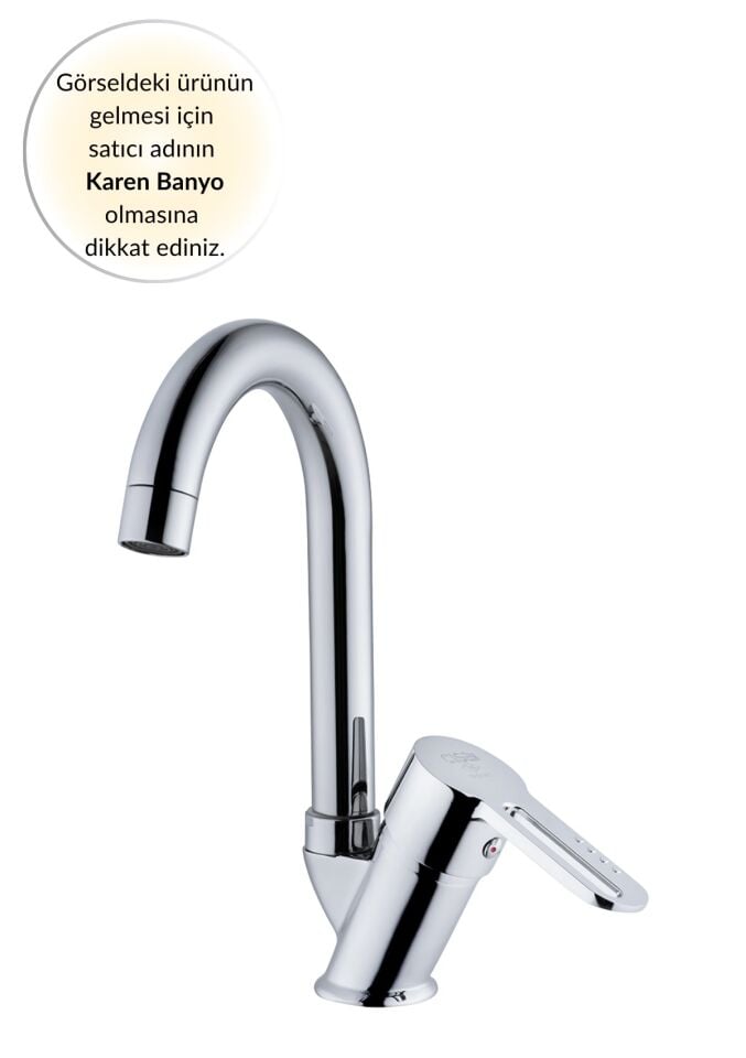 Karen Banyo Tulipek Lavabo Bataryası, Krom, Cisa 46421