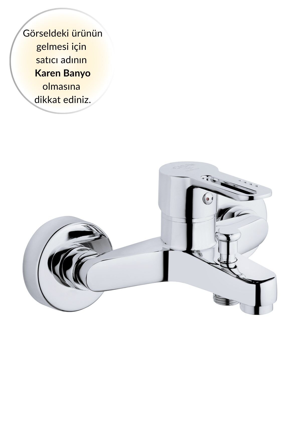 Karen Banyo Tulipek Banyo Bataryası, Krom, Cisa 46414