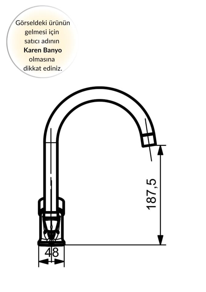 Karen Banyo Tulipek Eviye Bataryası, Krom, Cisa 46438