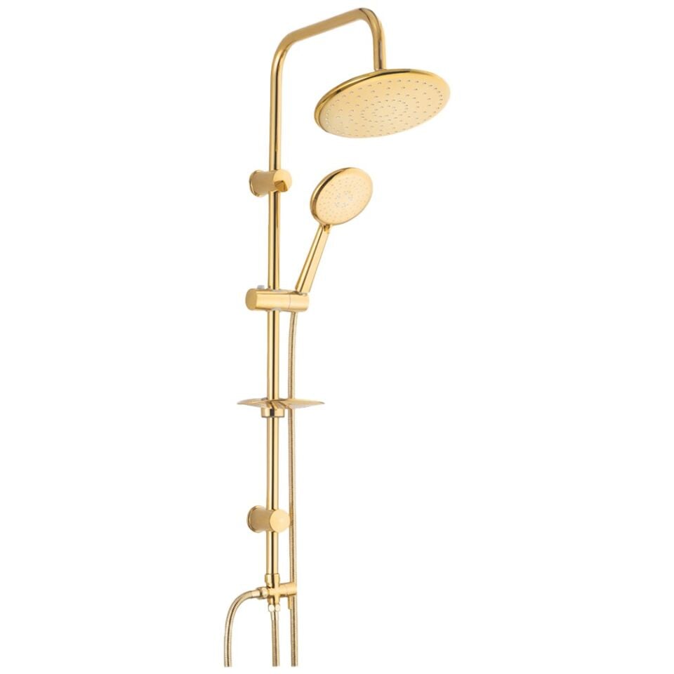 Glayor Tepe Duş Yuvarlak, Robot Tepe Duş Seti, Duş Başlığı Takımı 42935 Gold