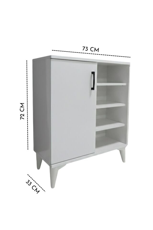 Çok Amaçlı Dolap 2 Kapaklı  Banyo, Mutfak, Kiler,  Beyaz
