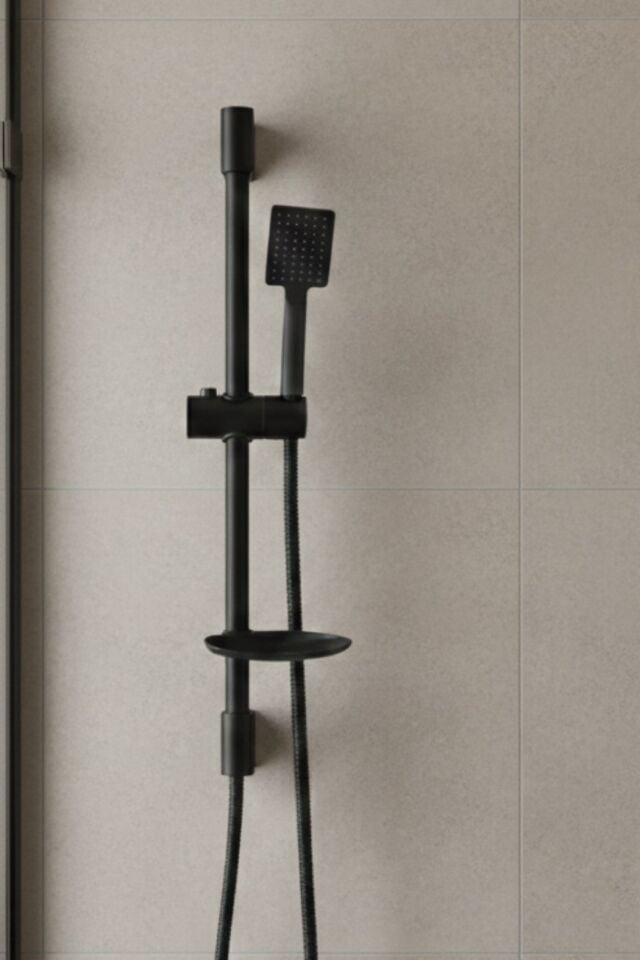 Stork Sürgülü Duş Seti, Duş Sistemi 42850 Siyah