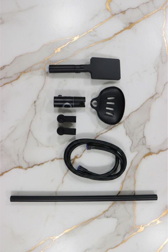 Stork Sürgülü Duş Seti, Duş Sistemi 42850 Siyah