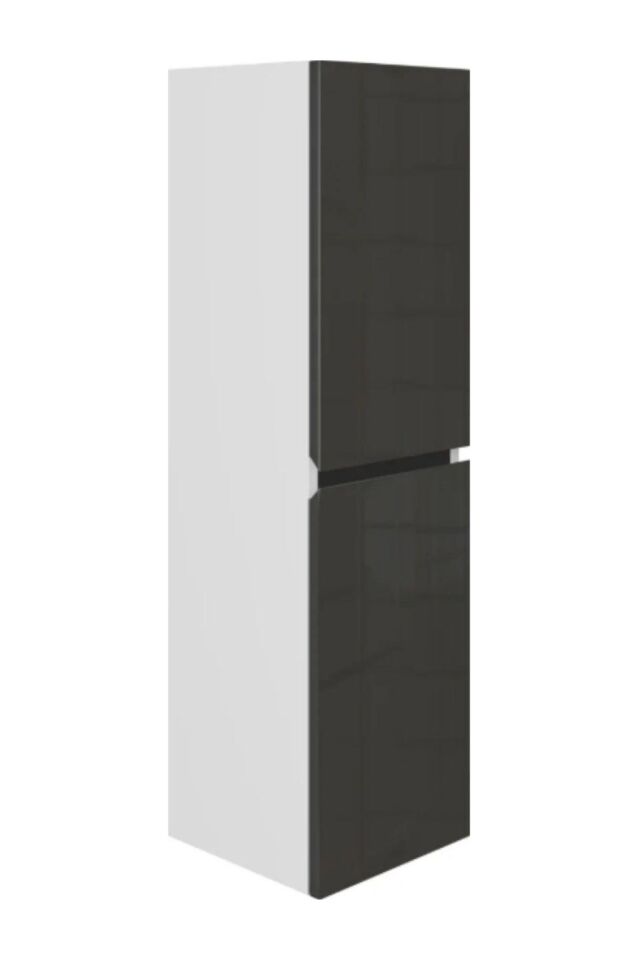 Yeni Venüs Banyo Dlb Boy Dolap Antrasit Demonte Antrasit - Beyaz