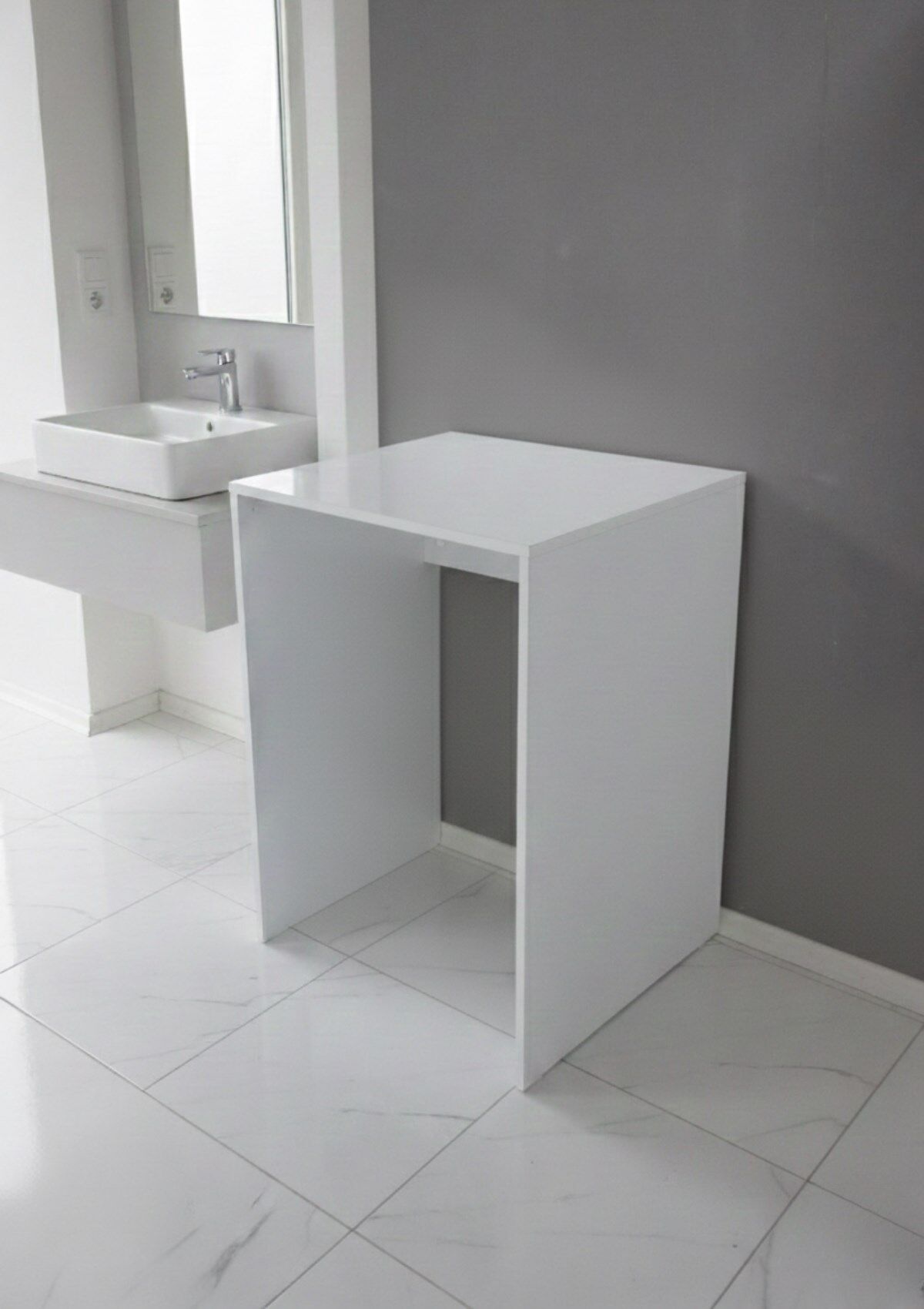 Tuna Çamaşır Makinesi Dolabı, Alt Dolap, Beyaz