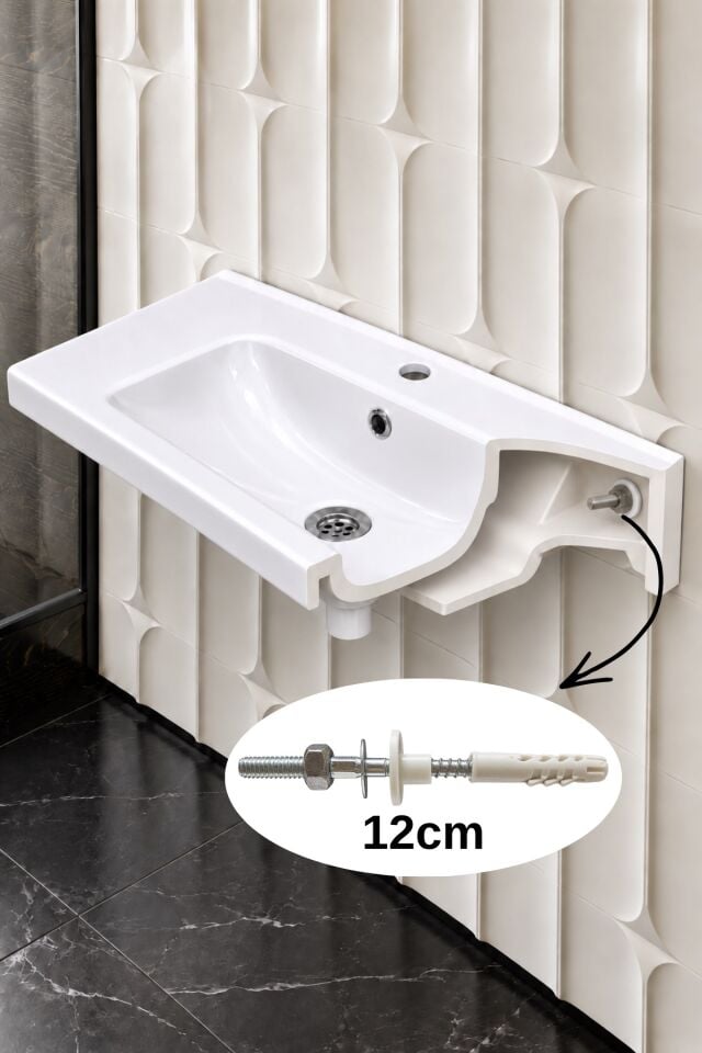 Dübelli Lavabo Montaj Vida Takımı 12 cm
